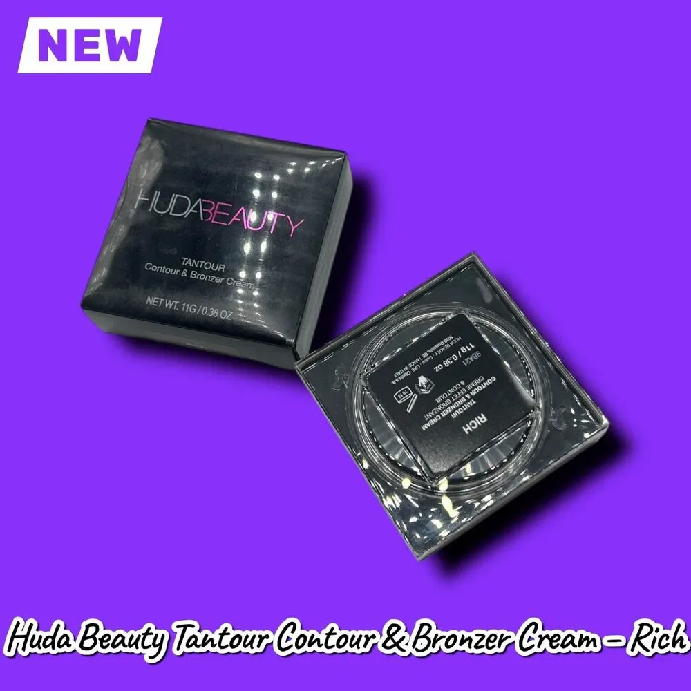 New NIB Huda Beauty Tantour Contour & Bronzer Cream – Rich – 0.38 oz